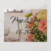 Beste wensen nieuw weddenschap over de bestemming  briefkaart (Voorkant)