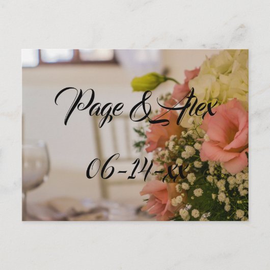 Beste wensen nieuw weddenschap over de bestemming  briefkaart (Voorkant)