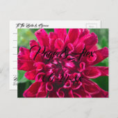 Beste wensen nieuw weddenschap over de bestemming  briefkaart (Voorkant / Achterkant)