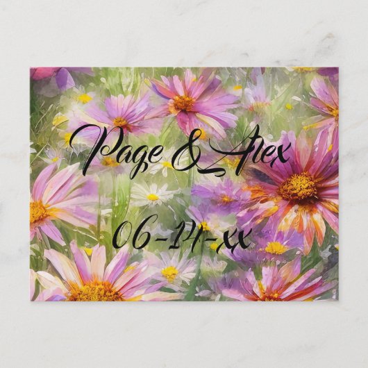 Beste wensen nieuw weddenschap over de bestemming  briefkaart (Voorkant)