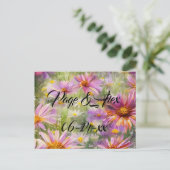 Beste wensen nieuw weddenschap over de bestemming  briefkaart (Staand voorkant)