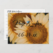 Beste wensen nieuw weddenschap over de bestemming  briefkaart (Voorkant / Achterkant)