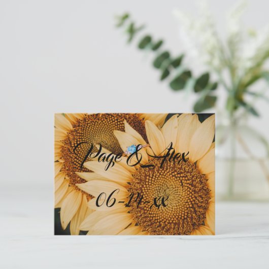 Beste wensen nieuw weddenschap over de bestemming  briefkaart (Staand voorkant)