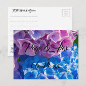 Beste wensen nieuw weddenschap over de bestemming  briefkaart (Voorkant / Achterkant)