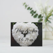 Beste wensen nieuw weddenschap over de bestemming  briefkaart (Staand voorkant)