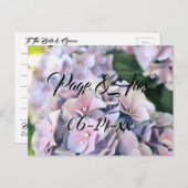 Beste wensen nieuw weddenschap over de bestemming  briefkaart (Voorkant / Achterkant)