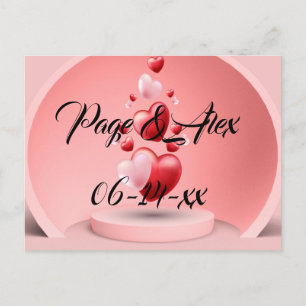 Beste wensen nieuw weddenschap over de bestemming  briefkaart