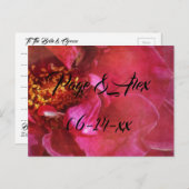 Beste wensen nieuw weddenschap over de bestemming  briefkaart (Voorkant / Achterkant)