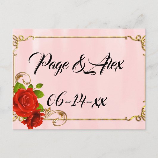 Beste wensen nieuw weddenschap over de bestemming briefkaart (Voorkant)