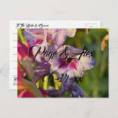 Beste wensen nieuw weddenschap over de bestemming  briefkaart (Voorkant / Achterkant)