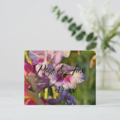 Beste wensen nieuw weddenschap over de bestemming  briefkaart (Staand voorkant)