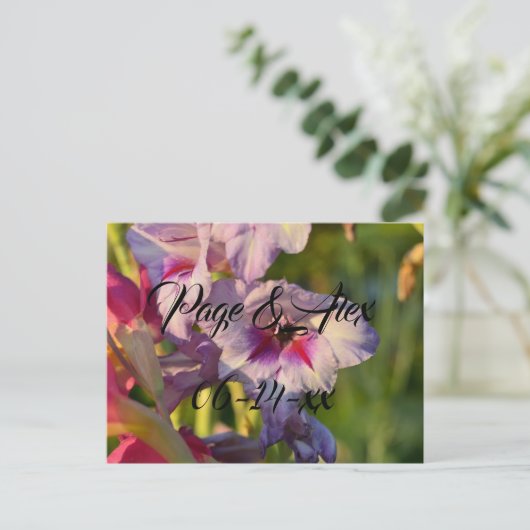 Beste wensen nieuw weddenschap over de bestemming  briefkaart (Staand voorkant)