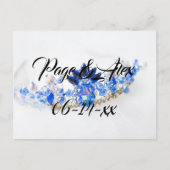 Beste wensen nieuw weddenschap over de bestemming  briefkaart (Voorkant)