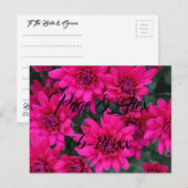 Beste wensen nieuw weddenschap over de bestemming  briefkaart (Voorkant / Achterkant)