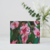 Beste wensen nieuw weddenschap over de bestemming  briefkaart (Staand voorkant)