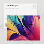 Beste wensen nieuw weddenschap over de bestemming  briefkaart (Voorkant / Achterkant)