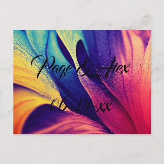 Beste wensen nieuw weddenschap over de bestemming  briefkaart (Voorkant)