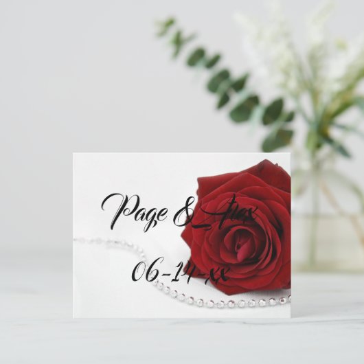 Beste wensen nieuw weddenschap over de bestemming  briefkaart (Staand voorkant)