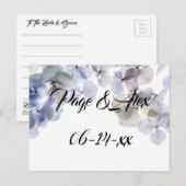 Beste wensen nieuw weddenschap over de bestemming  briefkaart (Voorkant / Achterkant)