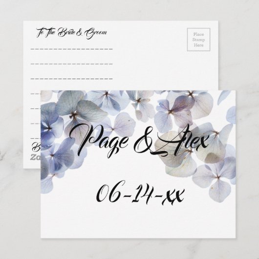 Beste wensen nieuw weddenschap over de bestemming  briefkaart (Voorkant / Achterkant)