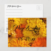 Beste wensen nieuw weddenschap over de bestemming  briefkaart (Voorkant / Achterkant)