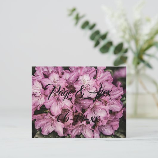 Beste wensen nieuw weddenschap over de bestemming  briefkaart (Staand voorkant)