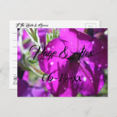 Beste wensen nieuw weddenschap over de bestemming  briefkaart (Voorkant / Achterkant)