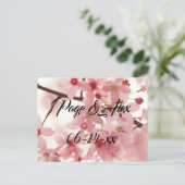 Beste wensen nieuw weddenschap over de bestemming  briefkaart (Staand voorkant)