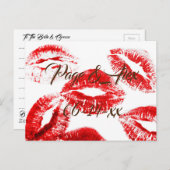 Beste wensen nieuw weddenschap over de bestemming briefkaart (Voorkant / Achterkant)