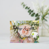 Beste wensen nieuw weddenschap over de bestemming  briefkaart (Staand voorkant)