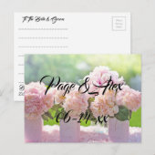 Beste wensen nieuw weddenschap over de bestemming  briefkaart (Voorkant / Achterkant)