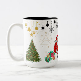 Beste wensen Nieuwjaarsbeker Tweekleurige Koffiemok