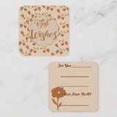 Beste wensen : notitiekaartje (Voorkant / Achterkant)