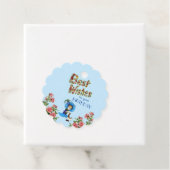 Beste wensen op je verjaardag Wildflower floral Bedankjes Labels (In situ)