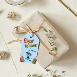 Beste wensen op je verjaardag Wildflower floral Cadeaulabel