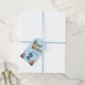 Beste wensen op je verjaardag Wildflower floral Cadeaulabel (Met Touw)