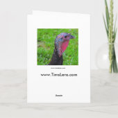 Beste wensen op kalkoendag, een schattige reflecti feestdagen kaart (Achterkant)