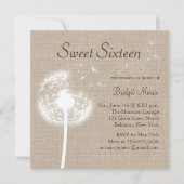 Beste wensen! over de uitnodiging van Burlap Sweet (Voorkant)