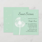 Beste wensen! over de uitnodiging van Mint Sweet S (Voorkant / Achterkant)