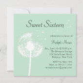 Beste wensen! over de uitnodiging van Mint Sweet S (Voorkant)