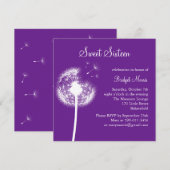 Beste wensen! (paars) kaart (Voorkant / Achterkant)