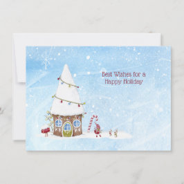 Beste Wensen Prettig Feest Kabouter Thuis Aangepas Feestdagenkaart