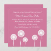 Beste wensen! repetitie binnenuitnodiging (fuchsia kaart (Voorkant / Achterkant)