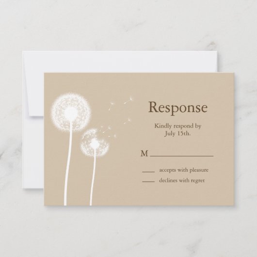 Beste wensen! RSVP (bruin) (Voorkant)