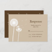 Beste wensen! RSVP (bruin) (Voorkant / Achterkant)