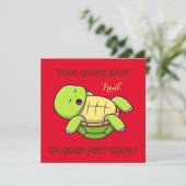 Beste wensen - terug op de voeten - Word snel bete Bedankkaart (Staand voorkant)