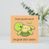 Beste wensen - terug op de voeten - Word snel bete Bedankkaart (Staand voorkant)
