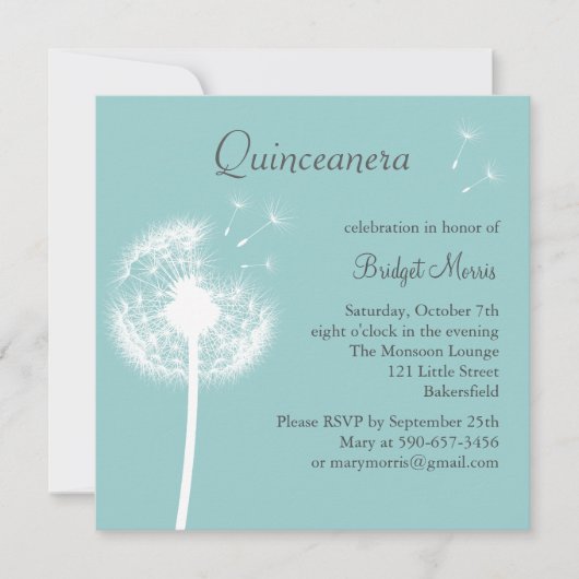 Beste wensen! (turkoois) kaart (Voorkant)