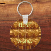 Beste wensen uit Afrika: een gouden continent Sleutelhanger (Voorkant)