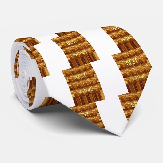 Beste wensen uit Afrika: een gouden continent Stropdas (Opgerold)